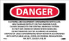 Labels - Danger: Lead Containing Hazard Waste - Avoid Creating Dust - Rq Hazardous Substance Solid - N.O.S. (Paint Residue-Lead) Na 3077 - Class 9 - P.G. Iii - 3X5 - PS Paper - 500/Rl - PRD65