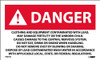 Labels - Danger: Clothing And Equipment Contaminated With Lead - 3X5 - PS Paper - 500/Rl - PRD750