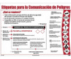 Poster - Hazcom12 - Label Format - 24X18 - Spanish - PST129SP