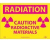 Radiation Caution Radioactive Materials (Graphic) 10X14 Ps Vinyl