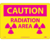 Caution: Radiation Area (Graphic) - 10X14 - .040 Alum - R27AB