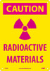 Caution (Graphic) Radioactive Materials - 14X10 - .040 Alum - R28AB