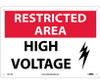 Restricted Area - High Voltage - Graphic - 10X14 - Rigid Plastic - RA11RB