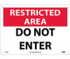 Restricted Area - Do Not Enter - 10X14 - .040 Alum - RA7AB