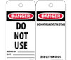 Tags - Do Not Use - 6X3 - Unrip Vinyl - Pack of 25 - RPT105