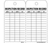 Tags - Inspection Record - 6X3 - Synthetic Paper - Pack of 25 (Hole) - RPT112ST