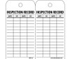 Tags Inspection Record 6X3 Synthetic Paper 25/Pk (Hole)