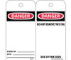 Tags - Danger: 6X3 - Unrip Vinyl - Pack of 25 - RPT30