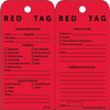 Tags - Red Tag - 6X3 - Unrip Vinyl - Pack of 25 - RPT177
