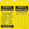 Tags - Forklift Inspection - 6X3 - Unrip Vinyl - Pack of 25 - RPT181