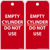 Ez Pull Tags - Empty Cylinder - 6X3 - Tags On A Roll - Box Of 100 - RPT35ST100