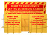 Bilingual Rtk Center - 20 X 31 - 2 Baskets - 2 Rtk61Bi Binder And Chain - Red On Yellow - 3Mm Heavy Duty Rigid Plastic - RTK81BI