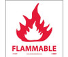 Flammable - 4X4 - PS Vinyl - Pack of 5 - S12AP