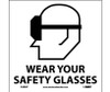 Wear Your Safety Glasses (Graphic) 4X4 Ps Vinyl 5/Pk