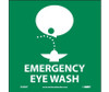 Emergency Eye Wash (Graphic) - 4X4 - PS Vinyl - Pack of 5 - S50AP