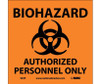 Biohazard Authorized Personnel Only (W/Graphic) 7X7 Ps Vinyl