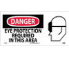 Danger: Eye Protection Required In This Area (W/ Graphic) - 7X17 - PS Vinyl - SA102P