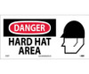 Danger: Hard Hat Area (W/ Graphic) - 7X17 - PS Vinyl - SA104P