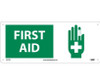 First Aid (W/Graphic) - 7X17 - Rigid Plastic - SA119R