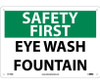 Safety First - Eye Wash Fountain - 10X14 - Rigid Plastic - SF159RB