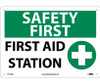 Safety First - First Aid Station - Graphic - 10X14 - .040 Alum - SF161AB