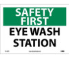 Safety First - Eye Wash Station - 10X14 - PS Vinyl - SF181PB