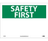 Safety First -(Heading Only) - 10X14 - PS Vinyl - SF1PB