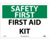 Safety First - First Aid Kit - 10X14 - PS Vinyl - SF41PB
