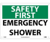 Safety First - Emergency Shower - 10X14 - Rigid Plastic - SF43RB