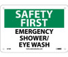 Safety First - Emergency Shower/Eye Wash - 7X10 - Rigid Plastic - SF45R