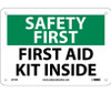 Safety First - First Aid Kit Inside - 7X10 - Rigid Plastic - SF47R
