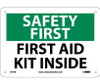 Safety First First Aid Kit Inside 7X10 Rigid Plastic