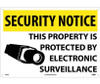 Security Notice: This Property Is Protected By Electronic Surveillance - 14X20 - .040 Alum - SN18AC
