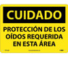 Cuidado - Proteccion De Los Oidos Requerida En Esta Area - 10X14 - .040 Alum - SPC73AB