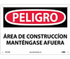 Peligro - Area De Construccion - 10X14 - .040 Alum - SPD132AB