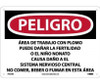Peligro Lead Work Area May Damage Fertility  Do Not Eat - Drink Or Smoke In This Area (Spanish) - 10 X 14 - Rigid Plastic - SPD26RB