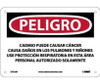 Peligro Cadmium May Cause Cancer Wear Respiratory Protection In This Area Authorized Personnel Only (Spanish) - 7 X 10 - PS Vinyl - SPD28P