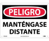 Peligro - Mantengase Distante - 10X14 - .040 Alum - SPD450AB