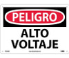 Peligro - Alto Voltaje - 10X14 - .040 Alum - SPD49AB
