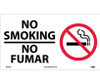 No Smoking (Bilingual W/Graphic) - 10X18 - PS Vinyl - SPSA124P