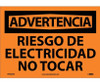 Advertencia - Riesgo De Electricidad No Tocar - 10X14 - PS Vinyl - SPW500PB