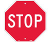 Stop - Octagon - 12X12 - Rigid Plastic - SS3R