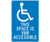 This Space Is Van Accessible - 18X12 - .040 Alum - TM104G