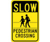 Slow (Graphic) Pedestrian Crossing 18X12 - .080 Egp Ref Alum - TM165J