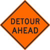 Detour Ahead Sign - 30X30 - .080 Hip Ref Alum - TM176K