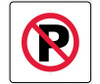 Graphic - No Parking Symbol - 24X24 - .080 Egp Ref Alum - TM205J