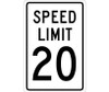 Speed Limit 20 - 18X12 - .040 Alum - TM20G