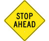 Stop Ahead - 24X24 - .080 Hip Ref Alum - TM215K