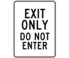 Exit Only Do Not Enter - 24X18 .080 Egp Ref Alum - TM221J