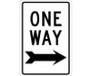 One Way (With Right Arrow) - 18X12 - .040 Alum - TM23G